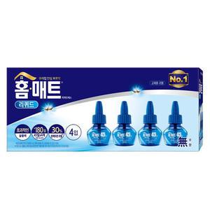 헨켈 홈매트 리퀴드 리필 무향 모기약 45일 4개입