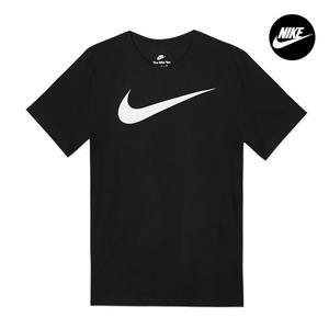 [나이키] NIKE 베이직 스우시 남자 여성 반팔티셔츠 블랙 DC5094-010