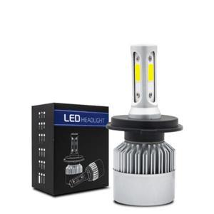 자동차 헤드라이트 전구 키트 안개등 DC9-32V LED 램프 S2 H7 8000LM H1 H4 H8 H9 H11 9005 HB3 HB4 2 개