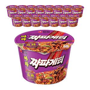농심 마라짜파게티 큰사발, 112g, 16개