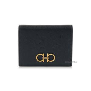 [롯데백화점]페라가모 [라벨루쏘] FW24 여성 간치니 반지갑 22 D780 NERO 0726512