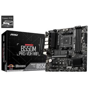 MSI 마더보드 B550MPRO-VDH WIFI Ryzen 5000 시리즈 (AM4) 대응 M.2 히트싱크 Wi-Fi 기능 MicroATX AMD B55