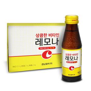 경남제약 상큼한 레모나 드링크 100ml 100개 비타민c 음료