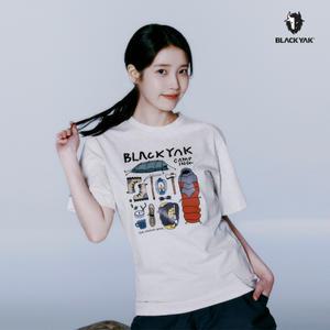 [롯데백화점]블랙야크 [아이유착용]25SS 남녀공용 반팔티 공용멀티캠핑그래픽반팔티 1BYRTMU916 (BON)