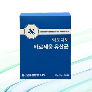 락토디토 바로세움 전립선 유산균 30포 1박스 장 건강