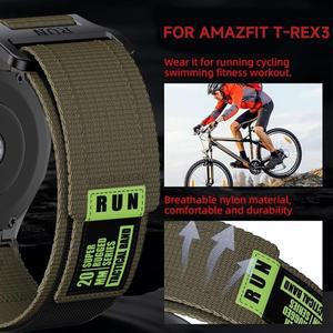실리콘 스트랩 Huami Amazfit Trex Pro 나일론 스트랩 스포츠 워치 팔찌 액세서리 2 3 Ultra 시계 밴드