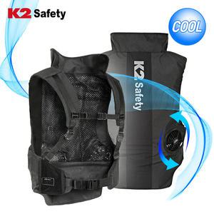 쿨링조끼 K2 safety 써큘팬베스트 냉풍 팬조끼 선풍기 안전벨트가능 현장작업 워크웨어