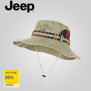 JEEP 지프 아웃도어 선햇 빅사이즈 남녀공용 에스닉 사파리 정글모자