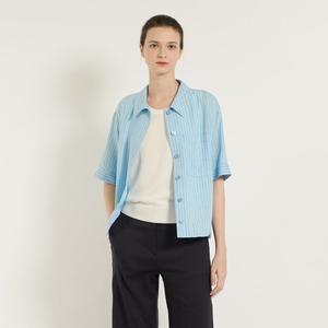 [여주점][BCBG]BCBG 스트라이프 린넨 셔츠 B5B4B425