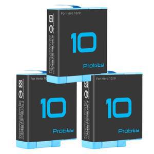 GoPro 10 9 3 슬롯 충전기 충전 박스 팩 배터리 1850mAh Hero