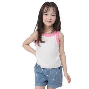 컬리수 HC04 랍바배색나시 아동 카즈 초등 아이 어린이 여름 민소매 티셔츠 모달 남아