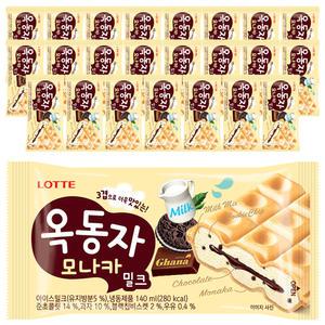 [슈팅냉동] 롯데웰푸드 옥동자 모나카 140ml, 24개