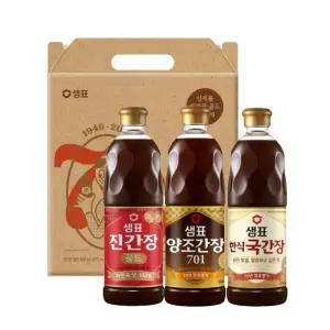 [내일도착]샘표 진간장 골드+한식국간장+양조간장701 860ml 3종기획