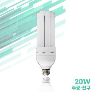 LED 스틱램프 20W E26 삼파장 장미전구 램프