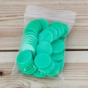 25mm카운트칩 게임토큰50개(초록) 숫자게임 동전 코인칩 연산 수개념 동전세기
