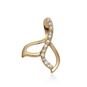 14K 행운 라인 고래꼬리 펜던트 NPP34385