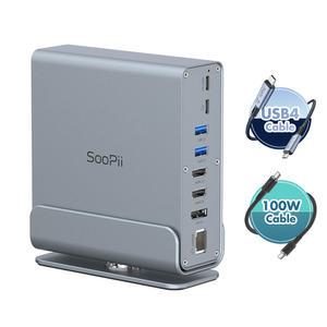 Soopii 15in1 USB4 C타입 멀티 포트 허브 독 썬더볼트 확장 DS151