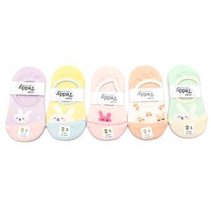 레토덧신 5족 아동 여름 발목 양말 덧신 세트 여아 어린이 아기 유아 키즈 초등 학생 주니어 야말
