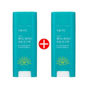 [1+1특가]식물나라 산소수 페이스 앤 바디 보송 선스틱 30g(SPF50+)