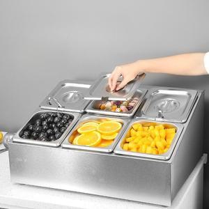 토핑냉장고 뷔페 반찬 보냉통 셀프바 소스 바트 스텐 밧드 샐러드바