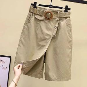 잘생쁨 여성 여름 밴딩 반바지 팬츠 캐주얼 5부 치마바지