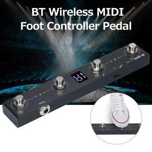 M-VAVE 초콜릿 MIDI 컨트롤러 BT 충전식 4 버튼 페달 APP 제어 무선 전송 시스템 포함