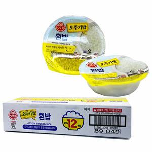 맛있는 오뚜기밥 흰밥 210g 한박스 12개입 즉석밥 쌀밥