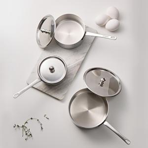 알텐바흐 미니티 통5중 편수 스텐냄비 소스팬 3종(10cm+12cm+14cm) 세트