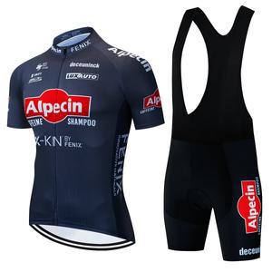 빕숏 싸이클복 자전거 슈트 2025 프로 팀 새로운 자전거 짧은 소매 Alpecin Maillot Ciclismo 여름 통기성