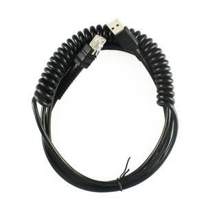 스캐너 용품 바코드 스캐너  케이블 Zebra LI3608 DS3608 호환 3M USB 코일