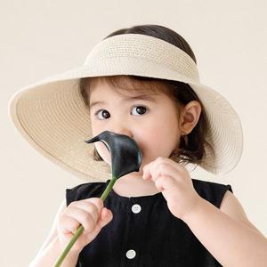 [보리보리/해피프린스](SIZE~6Y) 라누아 와이드 밀짚 썬캡