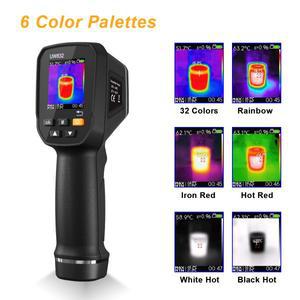 UWEI 적외선 열 화상 카메라 휴대용 열 화상 카메라 USB 충전식 8GB 카드 컬러 디스플레이 0.01-1 방사율