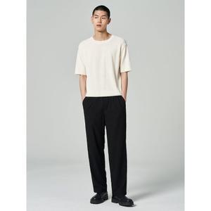 에잇세컨즈 시어서커 릴렉스핏 밴딩 팬츠  블랙 (423721LY45)