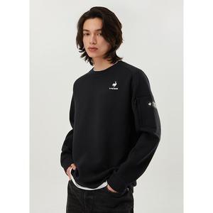 [르꼬끄](강남점)[이월][60% OFF] AGA 유니 이중지 맨투맨(남여공용) / BLACK (QP123GFS12)