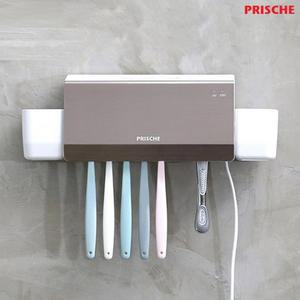 프리쉐TS990 더블케어 벽걸이 칫솔살균기 UV LED 히팅 살균 면도기 건조기