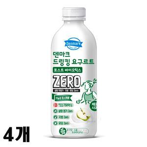 동원 덴마크 드링킹 제로 요구르트 포스트바이오틱스 사과 750ml x 4개