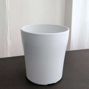 고강도 플라스틱 원통형 화분 28x30cm 화이트 가벼운 꽃화분 식물 플라워 꽃집 분배 인테리어 정원 원예 베