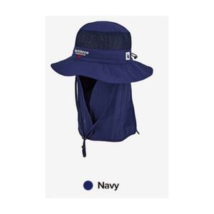 뉴발란스 UV 차단 메쉬 플랩 버킷햇 NAVY