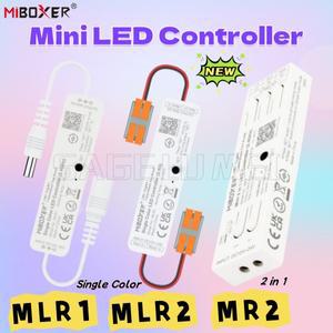 새로운 2.4GHz 무선 리모컨 미니 LED 디머 MiBoxer MLR1/2 2in1 컨트롤러 출력 최대 6A DC12-24V 스트립용