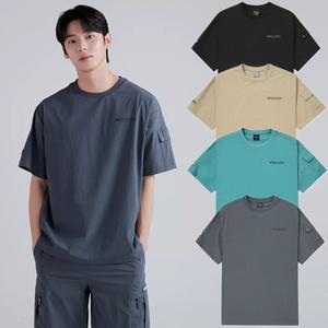[디스커버리](본점)프레시벤트 폴튼 우븐 반팔티셔츠(DXTR76043)