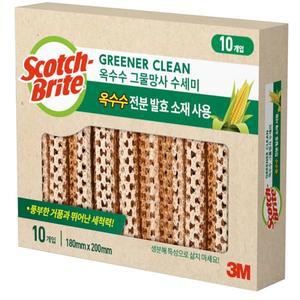 3M 스카치브라이트 옥수수 그물망 수세미 10개입