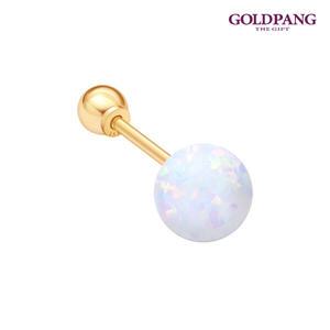 [골드팡]14k 오팔 포인트볼 피어싱 6mm