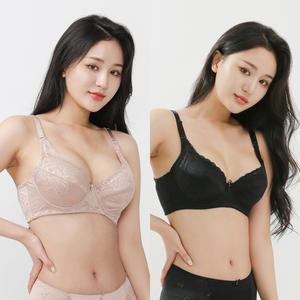 비너스자스민 여성 빅사이즈 브라 풀컵 홑겹 레이스 속옷 A~F컵 JBR8008