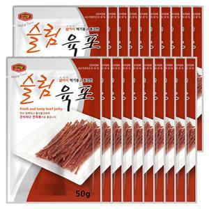 홍선 머거본 프리미엄 쇠고기 슬림육포 50g x 20봉
