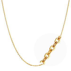 [한국금다이아몬드] 여자 순금 목걸이 체인 모줄 24K 3.75g