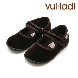 [트래드후스](센텀시티점)[VULLADI] 불라디 벨벳 여아구두 벨벳메리제인 1800 브라운 VU1800J3NR by 트...