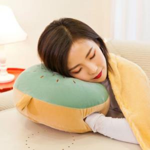 과일 쪽잠 엎드려 팔배게 무릎담요 오침 쿠션 팔베개 극세사 휴대용 이불 사무실