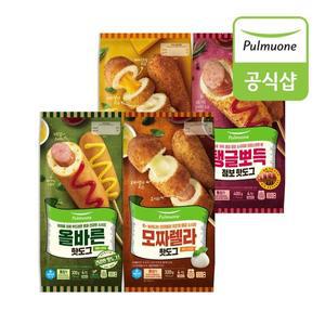 [풀무원] 핫도그 16개 세트(올바른,모짜렐라,탱글뽀득,체다모짜)..[33509773]