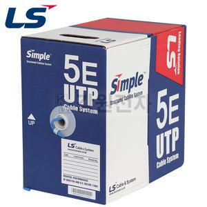 LS전선 CAT.5E UTP 랜케이블 300m (단선/블루)
