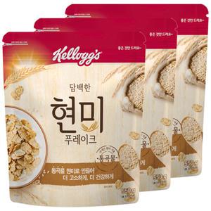 켈로그 담백한 현미 푸레이크 후레이크 550g 3개